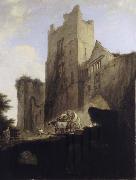 William Hodges View of Part of Ludlow Castle in Shropshire oil